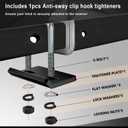 Cenipar Hitch Tightener Anti-Rattle Stabilizer for 1.25" and 2" Hitches Used in Heavy Duty Steel Trailer,Hitch Tightener Clamp Eliminating Rocking Instability(2 Packs)