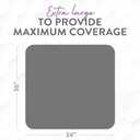 Inspire Underpads | Stain Hiding Gray Reusable Incontinence Bed Pads | Waterproof Mattress Pad | for Adults Babies and Dogs (34 X 36 - 4 Pack)