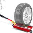 Wayona Portable Tire Jack Tool with Roller Plate, Tire Lifting Tool with Removable Handle for Cars, SUVs and Off-Road Trucks, Effortless Tire Lifter Jack Tool for Removal and Positioning of Tires