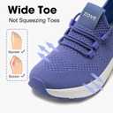 ZOVE Wide Toe Box Shoes Women Extra Wide Width Sneakers Ultra Light Road Running Shoes Non-Slip Tennis Sneakers Breathable Walking Athletic, Size 10.5