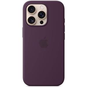 Apple iPhone 16 Pro Silicone Case with MagSafe and Camera Control: Lightweight Phone Case, Wireless Charging Compatible, Smooth Matte Finish; Plum