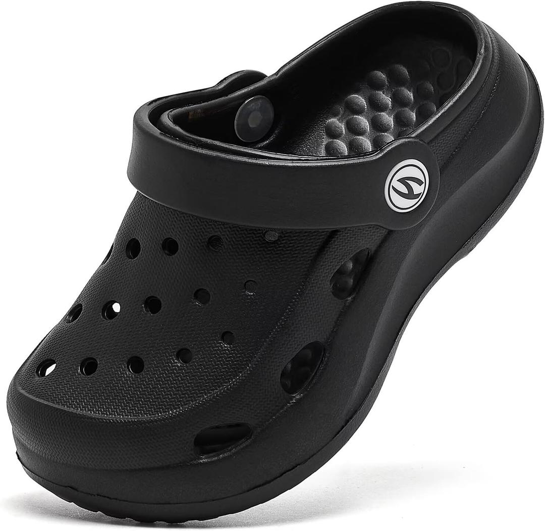 WOUEOI Boys Girls Garden Shoes Toddler Cartoon Slides Sandals Kids Clogs