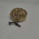 DomeStar Artificial Glitter Pumpkin, Gold Faux Pumpkin Harvest Table Centerpiece for Fall, Halloween & Thanksgiving Decorations (Color 1)