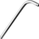 Shower Arm Stainless Steel Wall Shower Head Extension Pipe Replacement Part (40cm, 15.74inch)