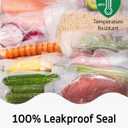 Syntus 200 Count Vacuum Sealer Bags Quart 8 x 12 inch for Seal a Meal, Commercial Grade BPA Free Heavy Duty Precut Seal Bags, Food Vac Bags for Storage, Meal Prep or Sous Vide