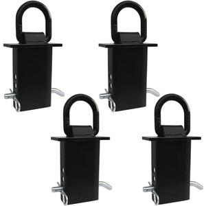 4PCS 16200lbs Trailer Stake Pocket D Ring Tie Downs Fit for Flated Trucks and Trailers with Standard 2" x 4" Stake Pockets