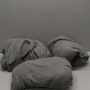 VANSOFY Recliner Cover, 3-Pieces Stretch Reclining Couch Covers with Pockets Reclining Sofa Slipcovers 3 Seater Soft Washable Furniture Protector for Dogs Cats(Dark Gray)