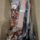 13th Birthday Decorations for Girls, Black Rose Gold It's My 13th Birthday Banner, Balloons,Hanging Swirls,Cake Topper,Backdrop,Crown,Sash,Paper Fans,for Happy 13 Years Old Party Decor Supplies