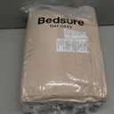Bedsure Comforter Duvet Insert - Quilted Comforters Oversize Queen Size, All Season Duvet, GentleSoft Down Alternative Bedding, with 8 Tabs, Gifts for Women/Men, Beige, Oversize Queen 98 x 98 Inches