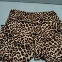 FULLSOFT High Waisted Biker Shorts for Women-5" Tummy Control Fitness Athletic Workout Running Yoga Gym Shorts (Small-Medium, 4-leopard)