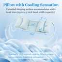 Head Stabilizing Pillow Neck Stabilizer Wedge for Sleeping Upright After Cervical Fusion Surgery Cradle Medical Positioning Bedridden Patient Posture Corrector(Cooling Fabric)