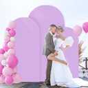 FOTSHARER 7.2FT 6.6FT 6FT Lavender Arch Cover Set of 3 Wedding Arch Cover Fabric Spandex Arches Backdrop Cover for Metal Arches Frame Arch Covers Stretchy Backdrop for Wedding Baby Shower Decoration