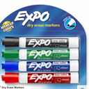 ReTrak 2-in-1 Pen & Stylus - 3 Pack (ETESSTYLUS) + 4 Dry Erase Markers