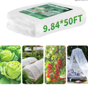9.84×50FT Garden Mesh Netting,Ultra Fine Plants Cover Protection from Anti Birds,Bugs,Cicadas,and Insects-Pest Barrier for Blueberry Bushes,Vegetable,Fruit Tree,Flowers,Raised Bed