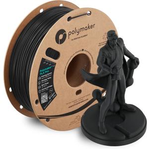 Polymaker PLA Pro 3D Printing Filament Black 1.75mm 1KG, High-Impact Tough PLA, Fast Printing up to 300mm/s, High Speed New Formula, Easy to Print on Most FDM Printers, No Enclosure Required