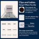 Swedish Dishcloths for Kitchen, 8 Pack Japanese Pattern Reusable Paper Towels with Clips, Non-Scratch Swedish Dish Towels, Super Absorbent Cellulose Dish Cloths, No Odor