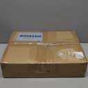 OYEAL Black Night Stand Industrial End Table with Storage Shelf Narrow Side Table for Small Spaces, Farmhouse Bedside Table for Living Room Bedroom, Stable Metal Frame (Black)