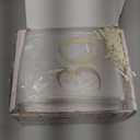 UNIQOOO Frosted Arch Wedding Table Numbers with Stands 130, Gold Foil Printed 5x7 Acrylic Display Signs and Holders, Pack of 30, Perfect for Centerpiece, Reception, Decoration, Party, Anniversary, Event