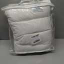 Three Geese Luxury Flat Thin Goose Feather Down Pillows Standard Size, 3" Height, 100% Cotton Cover, Medium Firm Hotel Collection Ultra Slim Thin Bed Pillows, Machine Washable, 18 x 26 Inches (Solid White)