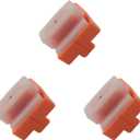 3PCS A4 Paper Cutter Bits Plastic Bi-Directional Paper Cutter Replacement Blades Orange Secure Invisible A3 A5 Paper Cutter Cutter Spare Bits for Printing Paper Photo Paper Copperplate Paper