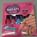 Nail Art Studio for Girls - Birthday Gift - Nail Polish Kit for Kids Ages 7-12 Years Old - Girl Gifts Ideas - Gift Set - Girly Stuff - Polish, Pens, Glitter, Stickers, Gems, Filer - 8 9 10 11 12 Year