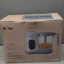 BEAR 2024 Baby Food Maker | One Step Baby Food Processor Steamer Puree Blender | Auto Cooking & Grinding | Baby Food Puree Maker with Self Cleans | Touch Screen Control, White