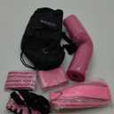 Barbell Pad Set,10 Pcs Barbell Pads for Hip Thrust Squat & Lunges Support,with 2 Workout Ankle Straps, 2 Gym Straps Weight Lifting, 2 Gym Gloves, Resistance Band, Olympic Bar Pad,Carry Bag (Pink)
