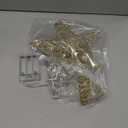 Joiedomi 8 inch Christmas Gold Glitter Star Tree Toppers Metal Lighted with 20 LED Lights for Xmas Decorations, Holiday Party Indoor Decor