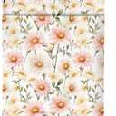 Daisy Flowers Book Sleeve Daisies Book Cover Watercolor Floral Book Protector with Zipper Christmas Birthday Gifts for Women Girls Readers Friends Bibliophile Book Lovers Gifts Book Accessories (Multicolour 824)