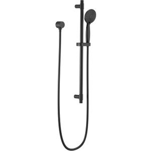 Delta Faucet Slide Bar Hand Held Shower with Hose, Black Handheld Shower Head, Slide Bar Hand Shower, Handheld Shower, Detachable Shower Head, Matte Black 51361-BL