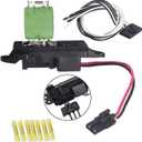 FAERSI 89019100 HVAC Fan Blower Motor Resistor Kit with Harness Replacement for 2002-2009 Chevy Trailblazer GMC Envoy, 2004-2007 Buick Rainier, 2002-2006 GMC Envoy XL, 2003-2008 Isuzu Ascender