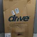 Drive Medical Two-Button Folding Walker with Wheels, Height Adjustable
