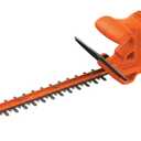 BLACK+DECKER 20V MAX Hedge Trimmer, Cordless, 18 inch Blade, Reduced Vibration, Battery and Charger Included (LHT218C1), Orange 
