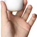 Babelio White Noise Sound Machine, Night Light, Mini and Portable, 15 Non-looping Sounds, Timer, Memory Function, for Adults Baby, Travel, White (Pocket Mini Glow)