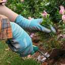 2 x ANDANDA 1/12 Pairs Work Gloves, Strong Grip, Seamless Knit Nylon Nitrile Work Gloves Men Suitable for General Work, Green