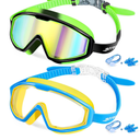 Freela Goggles for Kids Toddler 3-15, Anti Fog No Leak Clear Swim Goggles for Boys Girls Pool Beach Swimming