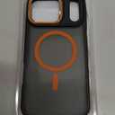 Magnetic 3 in 1 for iPhone 17 Pro Max Case, [OmniDirectional Protection] with 1x Screen Protector + 1x Camera Cover, [Seamless Work with Magsafe] Protective Case for iPhone 17 Pro Max Cosmic Orange