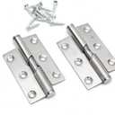 Pair of 3"/76mm Rising Butt Lift Off Door Hinge Stainless Steel (Right Handel)