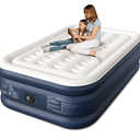 CHERIMOR Air Mattress, 18" Raised Full Size Self Inflatable Blow Up Mattress with Built in Pump, Thick Comfort Air Bed with Carry Bag for Camping, Guests & Home, 600lb Capacity Colchon Inflable