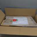 Glitzhome 26" L Natural Wooden Trapezoid Tree Collar, Rustic Christmas Trees Stand Cover Fresh Tree Ring for Home Festive Party Decor