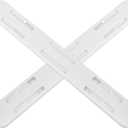 Luxshiny 2pcs Heavy Duty Slides for Baskets and Bins Adhesive Pull Out Rail for Kitchen and Closet Organization Easy to Install Suitable for Cabinets