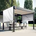Universal Pergola Replacement Canopy Outdoor Canopy Shade Cover Waterproof Shade Top Cover for Outdoor Patio Porch Backyard(16 x 8 ft,Beige)