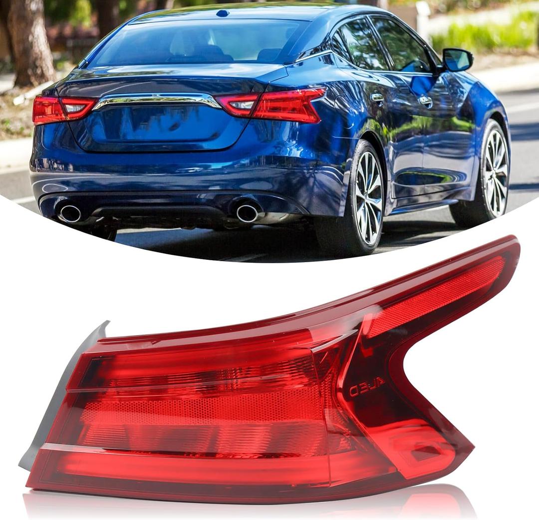 Tail Light Assembly Compatible With 2016-2018 Nissan Maxima Rear Lamp Right Passenger Side Replacement NI2805104 265504RA2A