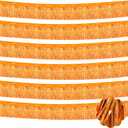 6 Pack 10 Feet Foil Fringe Garland Metallic Tinsel Streamers Banner Wall Hanging Curtain Backdrop Banner for Parade Floats, Valentine's Day, Wedding, Birthday, Mardi Gras Party Decorations(Orange)