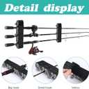 RunNico 2 Pack Boating Vertical Fishing Rod Holders,Fishing Rod Holder,Boating Vertical Fishing Rod Rack for Storage,Fishing Pole Strap for Boat Deck
