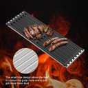 BBQ-PLUS 17'' x 6" Stainless Steel Infrared Emitter Plate and Cast Iron Grill Grates Replacement for Charbroil TRU-Infrared 2015 and Newer Commercial,Signature, Professional Series Gas Grill