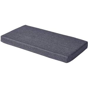 Grey Bench seat Chair Pads Non-Slip Rubber Back Indoor Swing /Settee Cushion 48inX18inX2in(122X45.5X5CM)