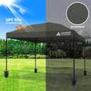 Leader Accessories Replacement Canopy Top Cover for 10’ X 10’ Straight Leg Pop Up Canopy Tent, Canopy Top Cover Only (Grey, 210D)