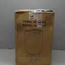 Luxury Towel Warmer Bucket, 23L Large Towel Warmers for Bathroom, with Stand, Ambient Light, Auto Shut Off, Relaxation Mode, Fits Three 40"x70" Towels, Bathrobes, Blankets, Great Gift Idea - Black