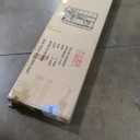 Roundhill Furniture Black Japanese 4-Panel Screen Room Divider, Plum Blossom